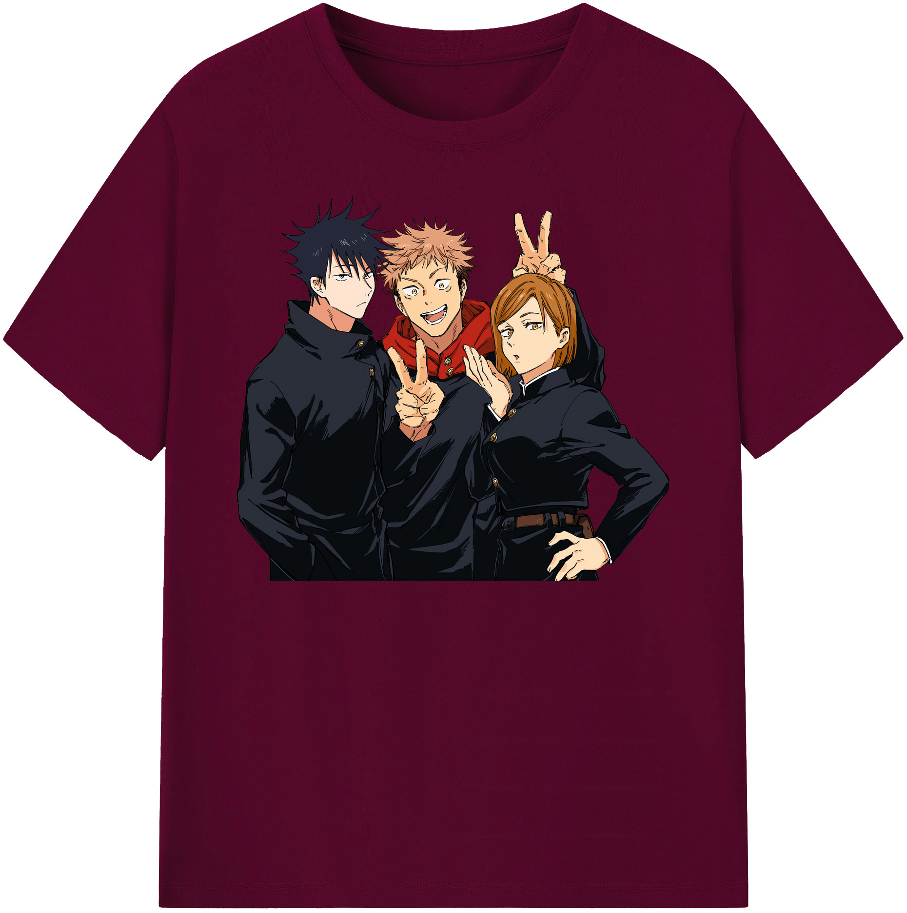 （画像用） 呪術廻戦 Jujutsu Kaisen レディースカジュアルプリントTシャツ（綿100％）